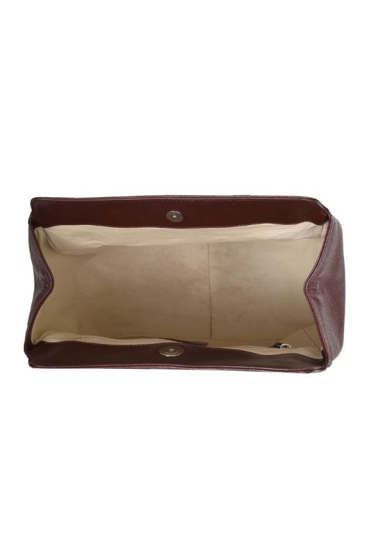 Bvlgari Brown Leather Shoulder Bag