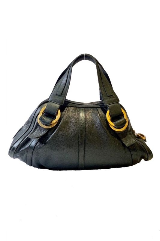 BVLGARI CALF LEATHER SHOULDER BAG