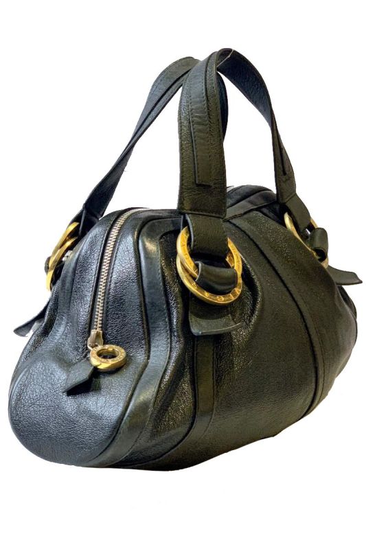BVLGARI CALF LEATHER SHOULDER BAG
