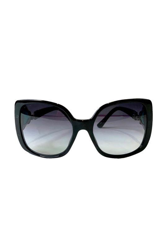 BVLGARI MULTICOLOR OVERSIZED STONE EMBELLISHED SUNGLASSES