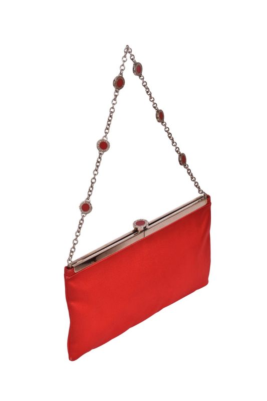 Bvlgari Satin Logo Sling Bag