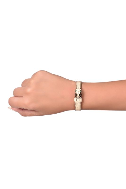 Bvlgari Serpenti Forever Leather Bracelet