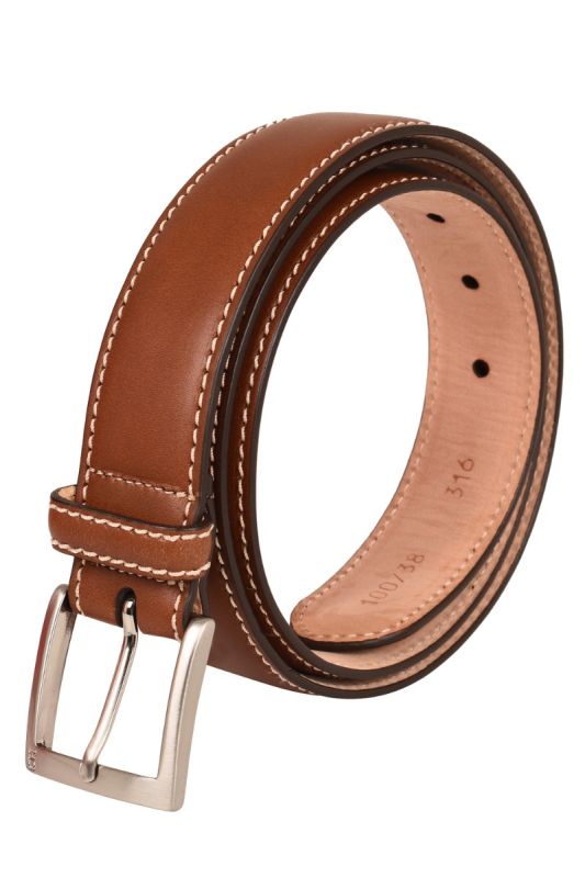 CAROLINA HERRERA LEATHER BUCKLE BELT