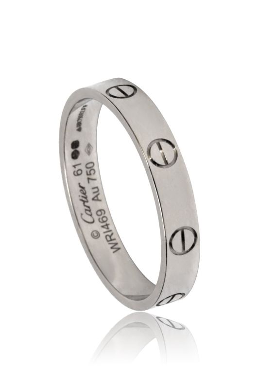 Cartier 61mm/US 9  Love White Gold Wedding Band
