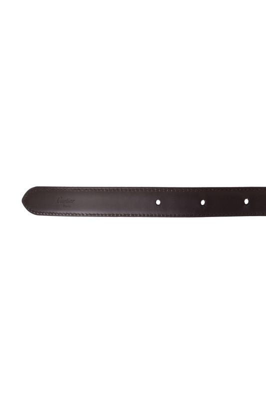 Cartier Gold Finished Buckle Leather Belt