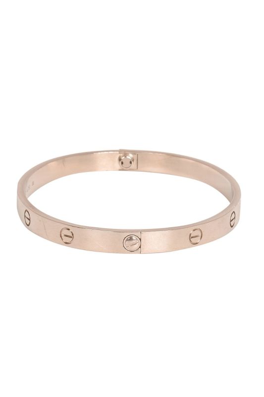 CARTIER LOVE BRACELET SM WHITE GOLD RT77-10