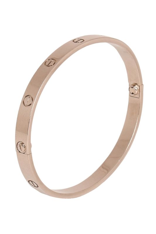 CARTIER LOVE BRACELET SM WHITE GOLD RT77-10