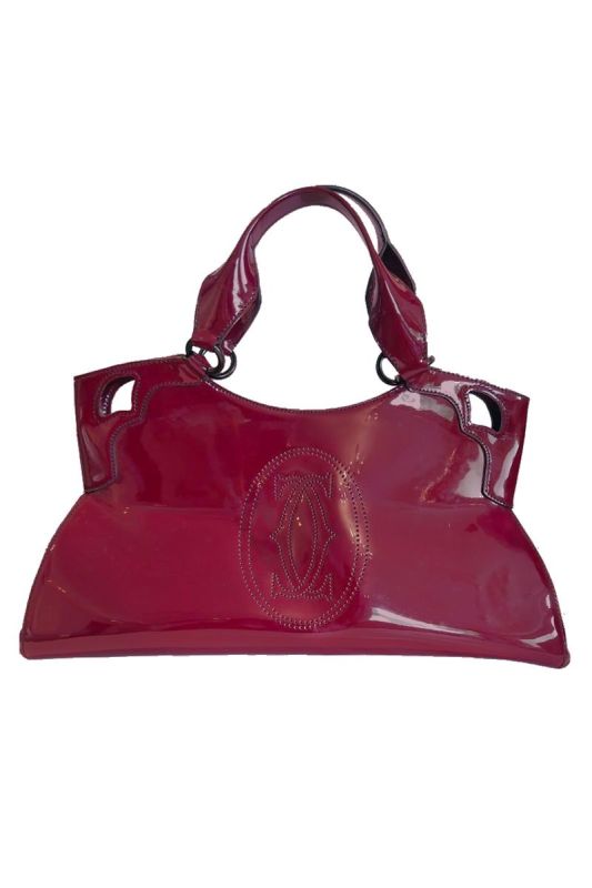 CARTIER PATENT LEATHER MARCELLO DE CARTIER BAG 