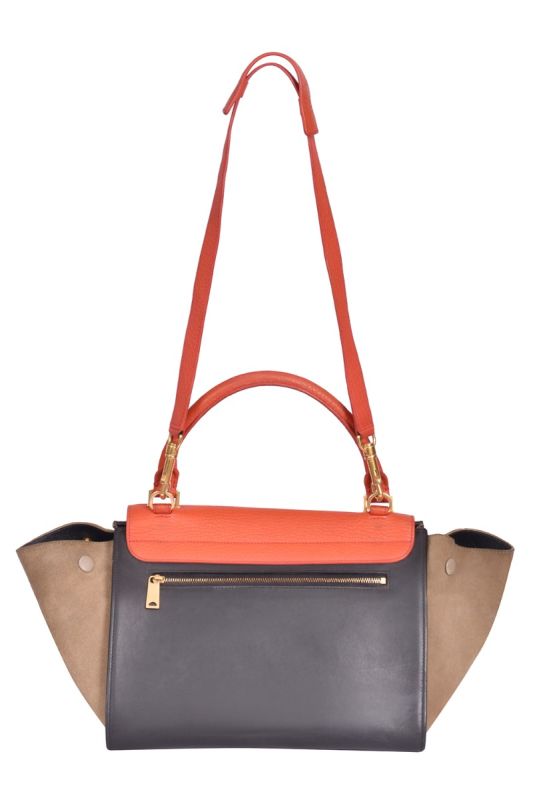 Celine Color Block Trapeze Bag