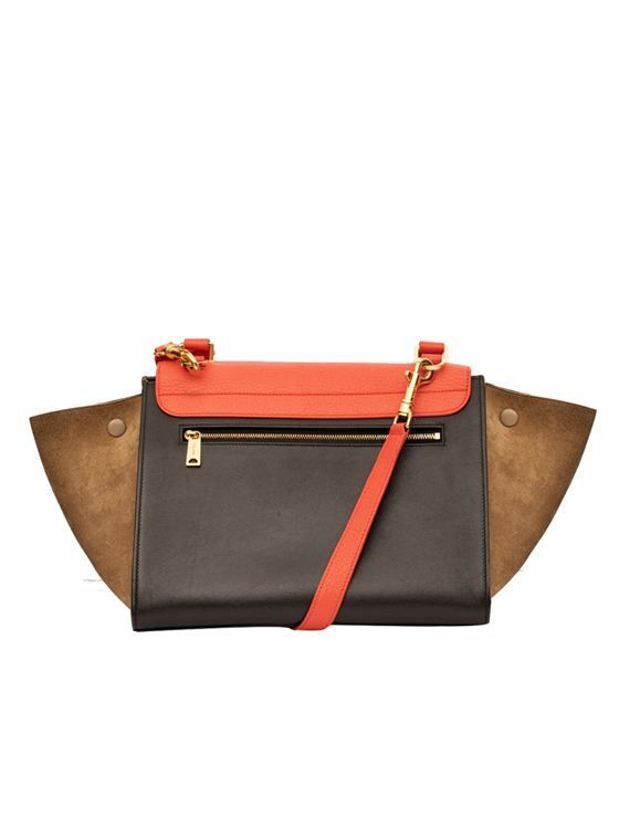 CELINE COLOUR BLOCK TRAPEZE BAG