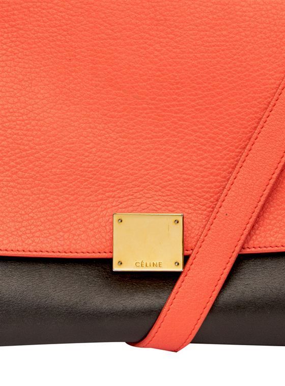 CELINE COLOUR BLOCK TRAPEZE BAG