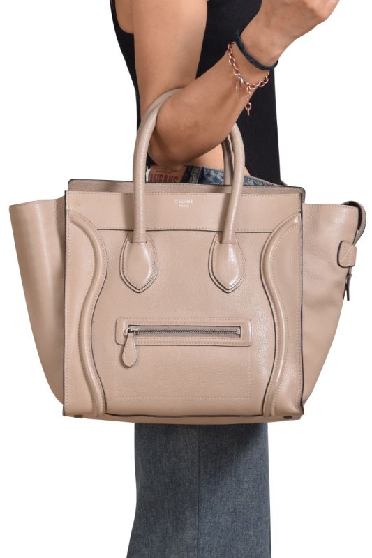 Celine Mini Luggage Leather Tote Bag