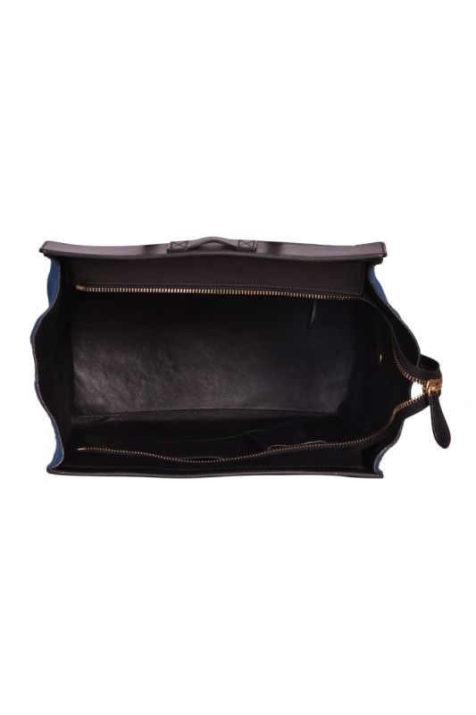 Celine Pony Hair Mini Tri-color Luggage Tote Bag