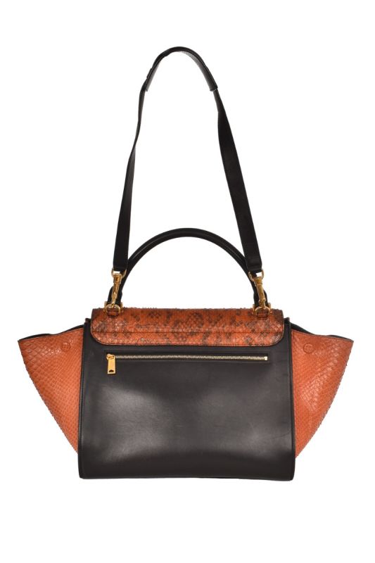 CELINE PYTHON TRAPEZE BAG