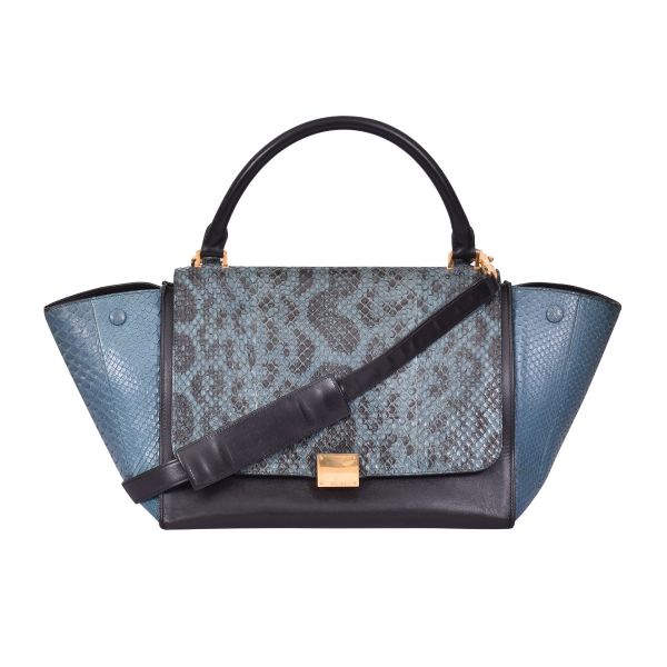 CELINE TRAPEZE SNAKESKIN BAG