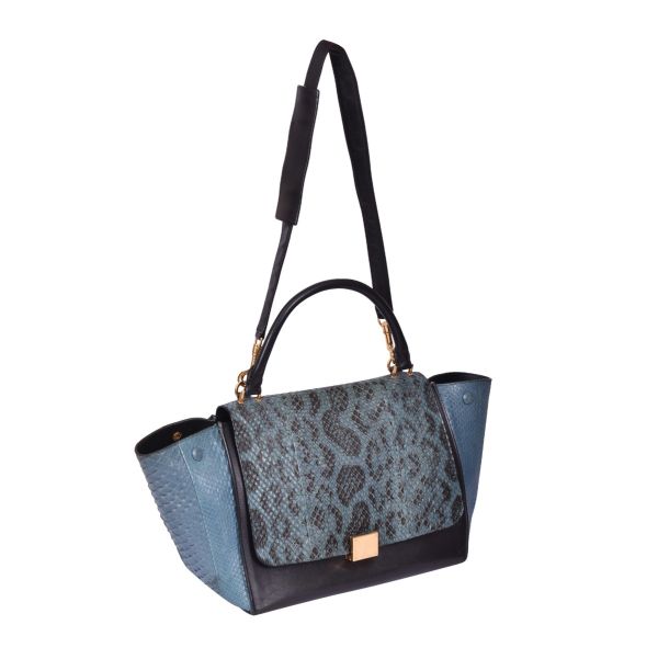 CELINE TRAPEZE SNAKESKIN BAG