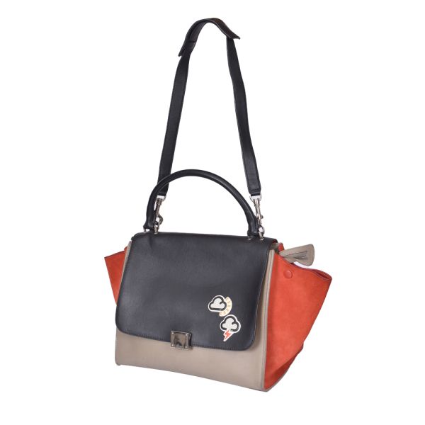 CELINE TRI COLOR TRAPEZE BAG