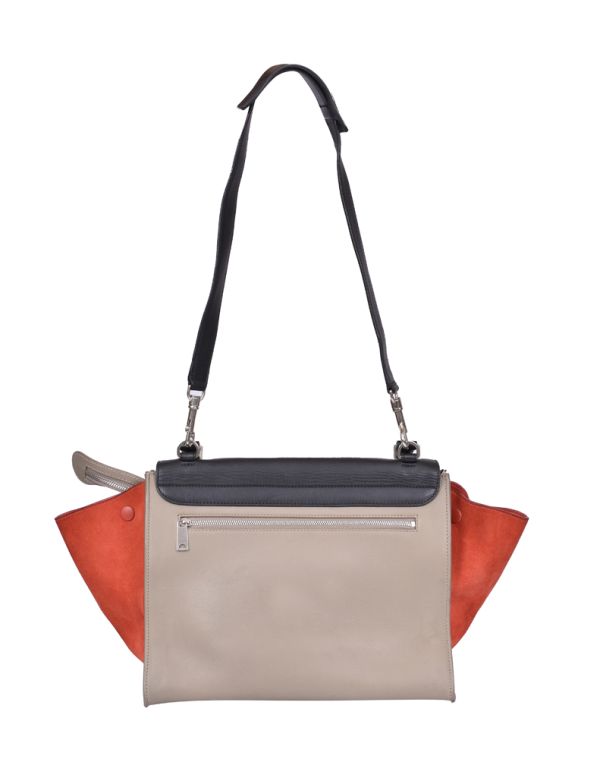 CELINE TRI COLOR TRAPEZE BAG