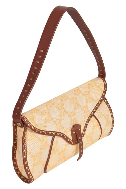 Celine Vintage Macadam Shoulder Bag