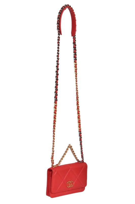 Chanel 19 Leather Wallet on Chain