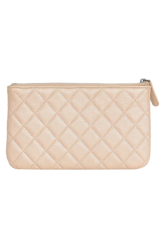 Chanel Calfskin Quilted Clutch