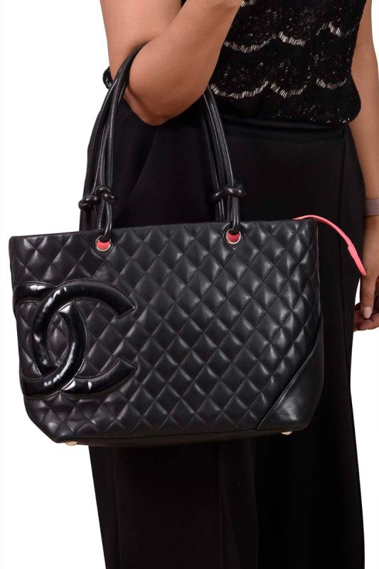 Chanel Cambon Line Large Shoulder Tote Bag