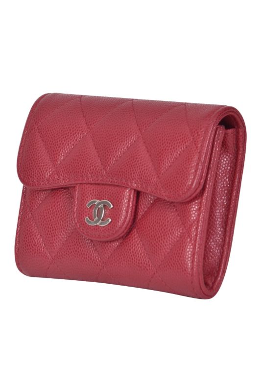 Chanel Caviar Quilted Flap Card Holder Wallet