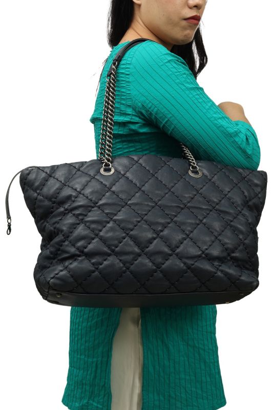 Chanel Coco Handle Quilted Tote Bag
