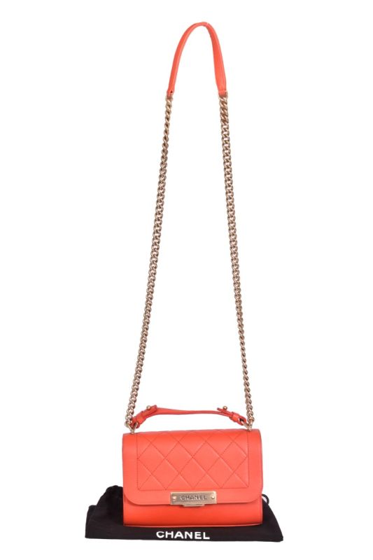 Chanel Label Click Leather Bag