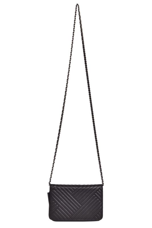 Chanel Leather ChevronWallet on Chain
