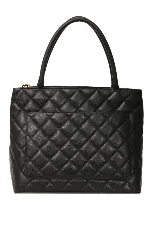 CHANEL MEDALLION TOTE BAG IN CAVIAR LEATHER