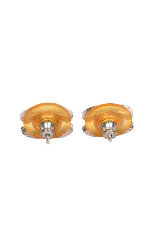 CHANEL MINI CC CRYSTAL LOGO EARRINGS