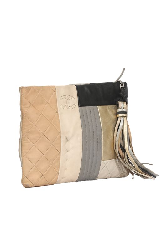 Chanel Patchwork Leather Clutch