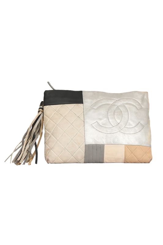Chanel Patchwork Leather Clutch