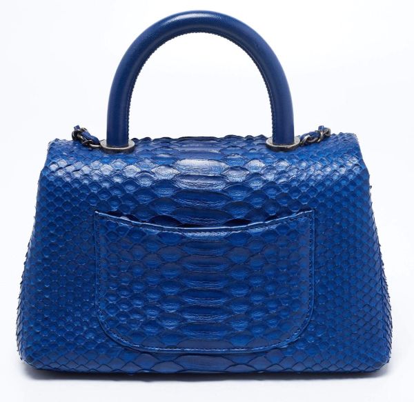 Chanel Python Mini Coco Top Handle Bag