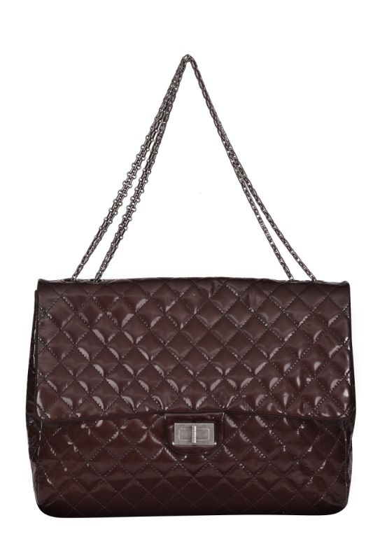 Chanel Quilted Patent Leather 2.55 Reissue Jumbo Flap Bag