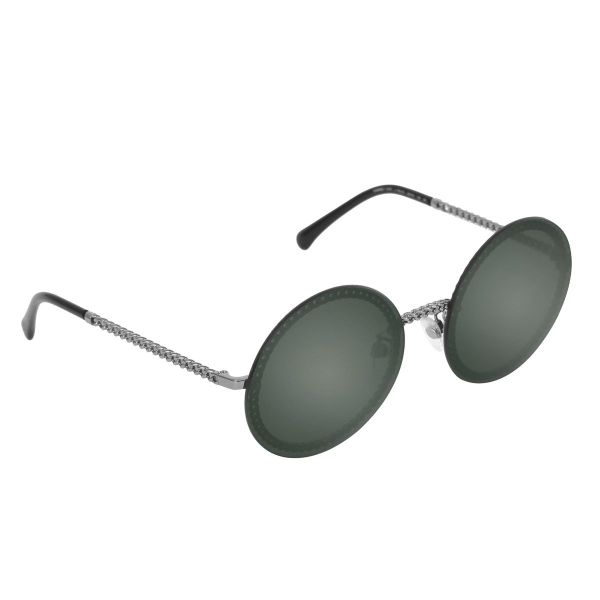 CHANEL SINGLE CHAIN ROUND SUNGLASSES