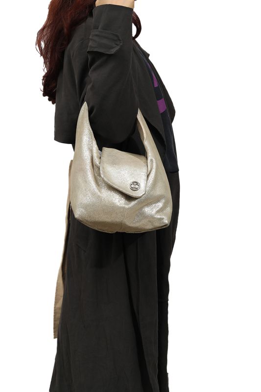 Chanel Soft Handle Metallic Silver Handbag