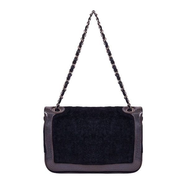 CHANEL VELVET SHOULDER BAG