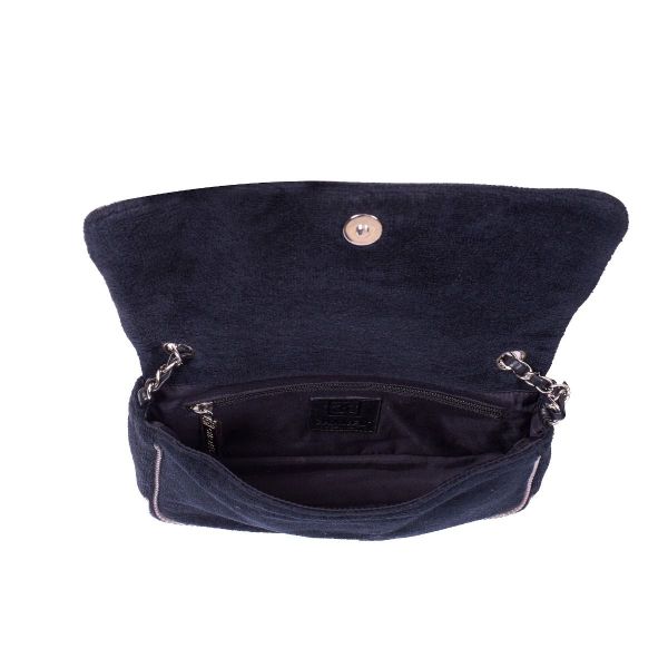 CHANEL VELVET SHOULDER BAG