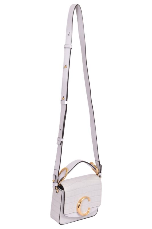 Chloe Croc-embossed C Handbag