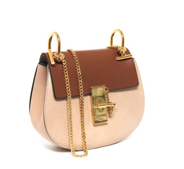 CHLOE DREW MINI COLOR BLOCK SADDLE CROSSBODY
