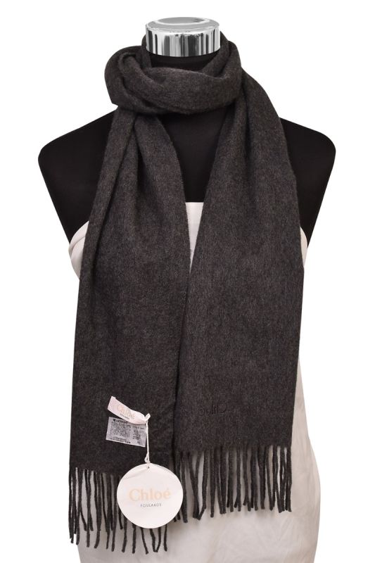 Chloe Eyelet Tasseled Scarf