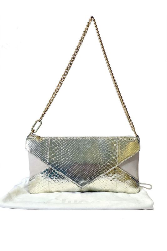 CHLOE METALLIC ENVELOPE SLING