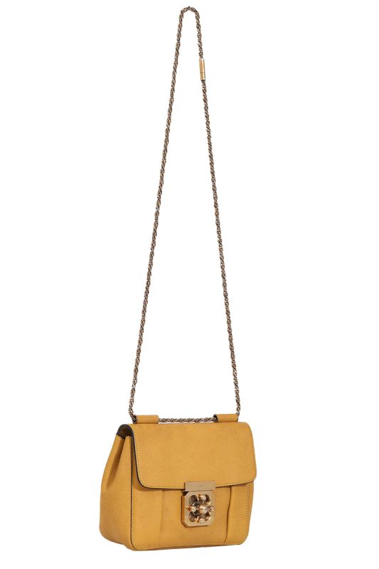 Chloe Mustard Leather Elsie Shoulder Bag