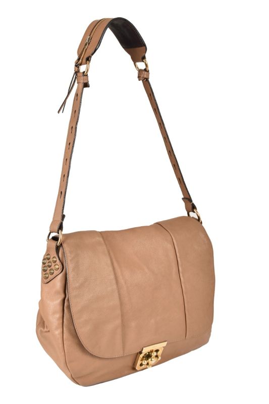CHLOE PEBBLED LEATHER ELSIE SHOULDER BAG