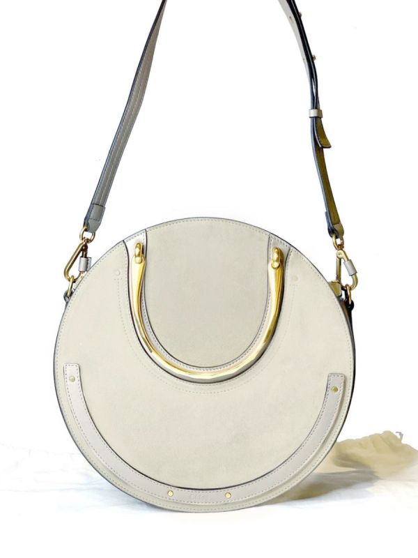 CHLOE PIXIE LARGE SUEDE & LEATHER BAG
