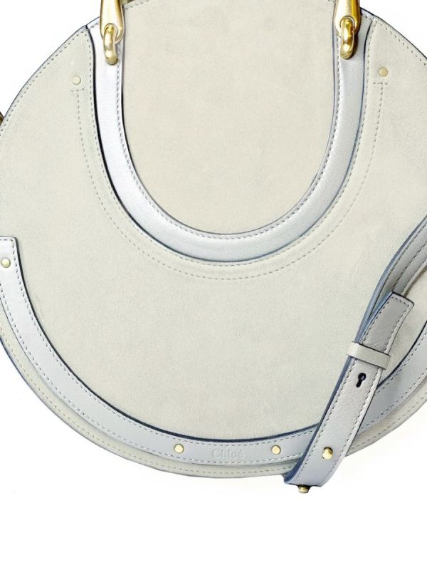 CHLOE PIXIE LARGE SUEDE & LEATHER BAG