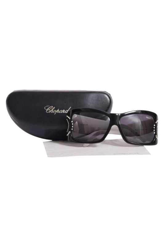 Chopard Embellished White Sunglasses