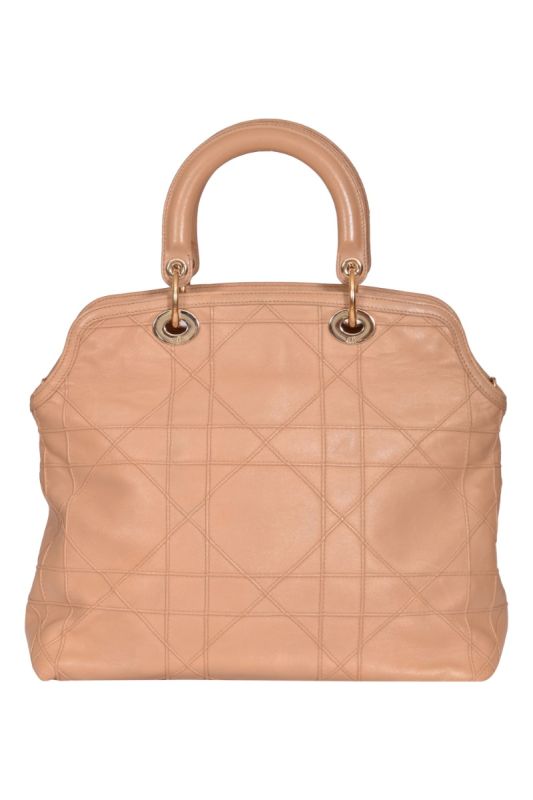 Christian Dior Beige Leather Granville Tote Bag